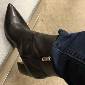 Marc Fisher Black Leather Boots